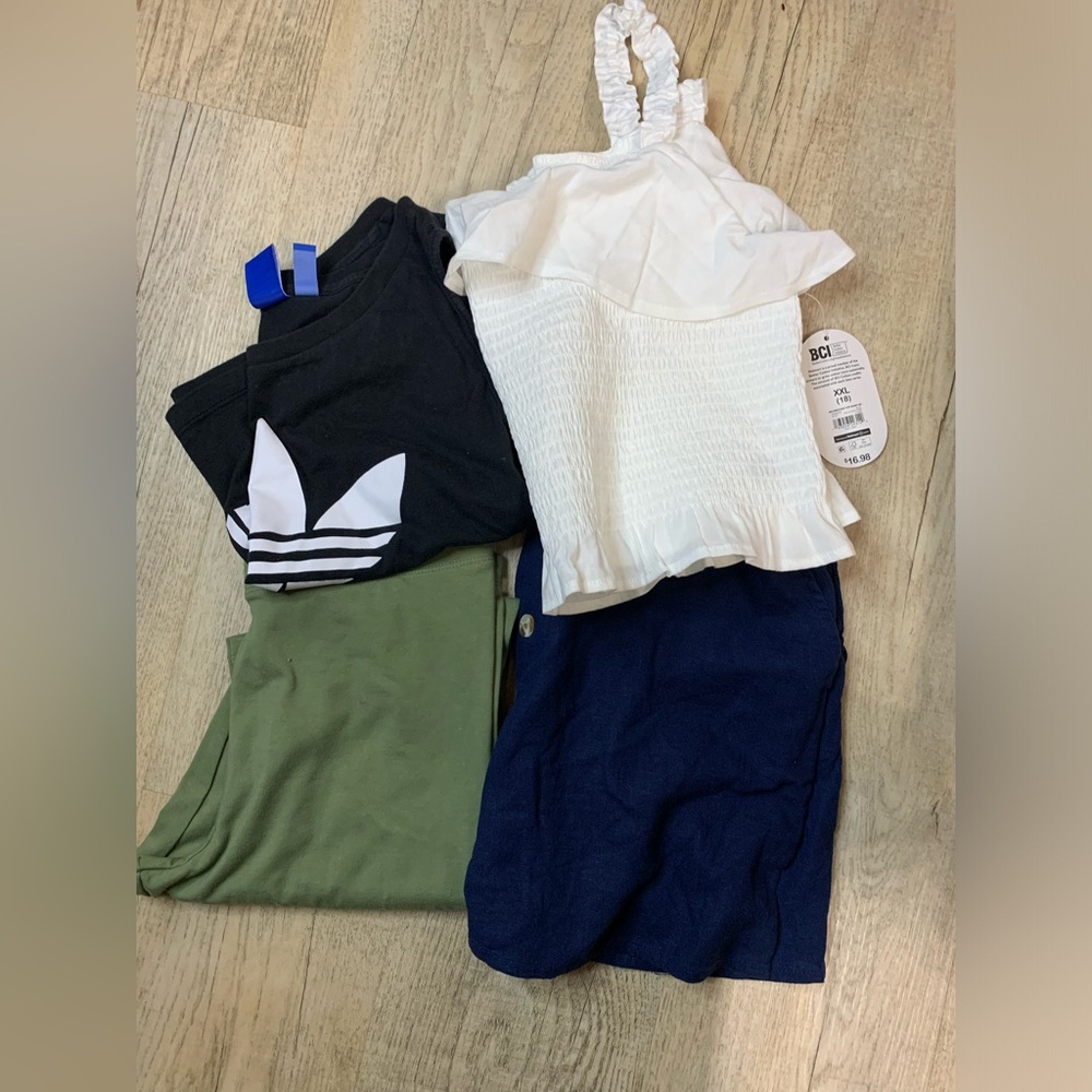Girls xxl size 18 clothing bundle- NWT wonder nation, old navy and adidas